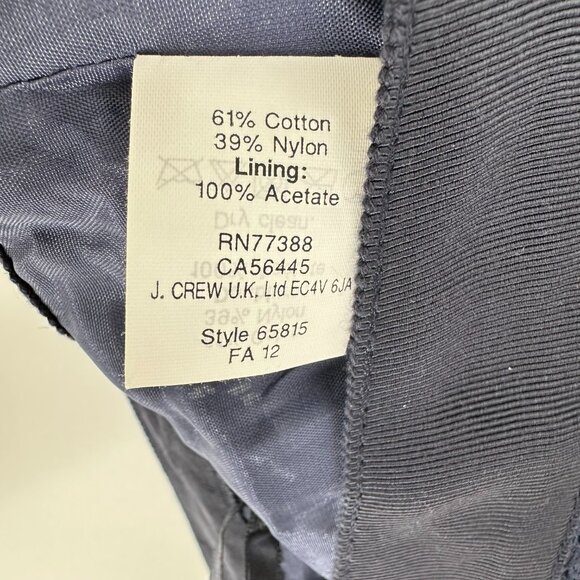 3/$25 J. Crew The Pencil Skirt 6 Floral Navy - Picture 6 of 6